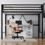 SHA CERLIN Junior Loft Bed Twin Size, Heavy Duty Twin Bed Frame - Image 9