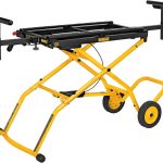 Miter Saw Stand With Wheels (DWX726), Yellow