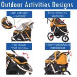 Jogging Sports Stroller with Comfort Rubber Wheels/Zipper-Less Entry/1-Hand Quick Fold/Aluminum Frame for Small/Medium Dogs, Cats and Pets (Green Camo) - Image 27