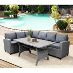 Bromford Rectangular 35.4'' Long Dining Set with Cushions - Image 6
